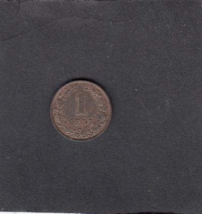 Beschrijving: 1 Cent WILLEM III